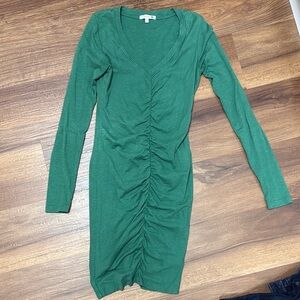 Sundry Long Sleeve Green Dress